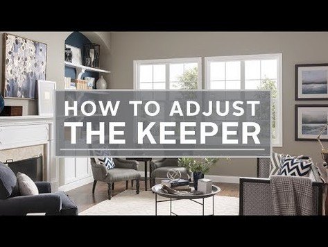 How to Adjust the Keeper - 5500 Single-Hung Window