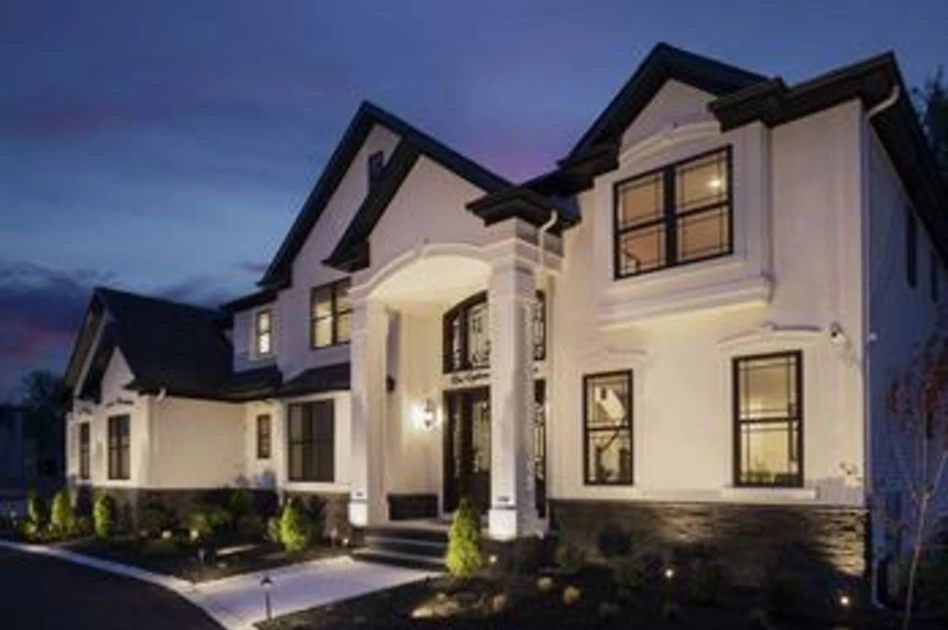 Custom home features bronze MI windows | MI Windows and Doors