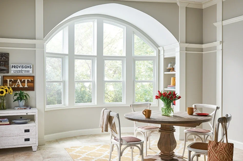 casement windows, dining room, MI Windows and Doors