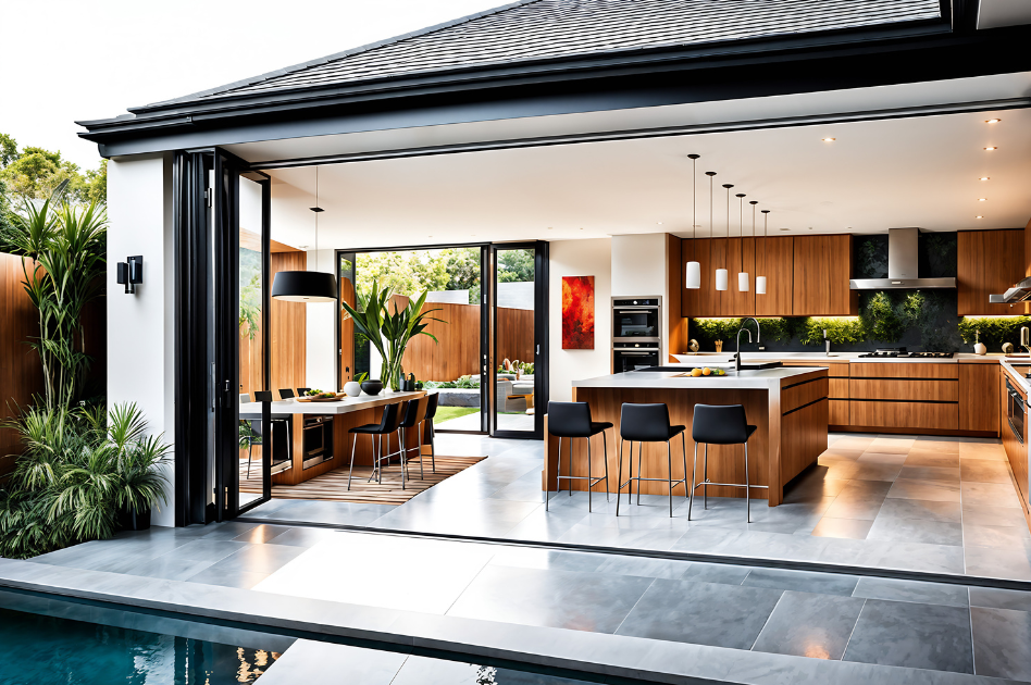 accordion glass doors, MI Windows and Doors