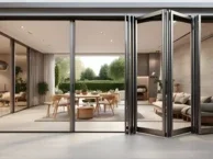 Accordion glass doors, MI Windows and Doors