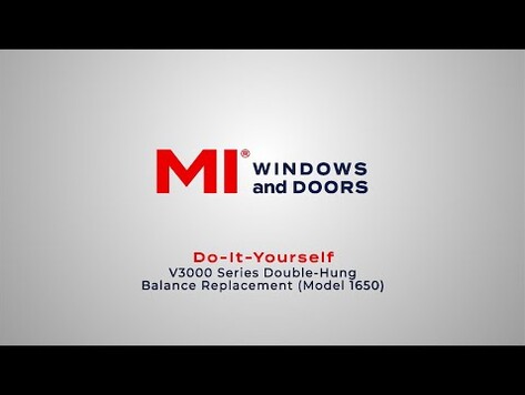 DIY V3000 Series Double-Hung: Balance Replacement (Model 1650)