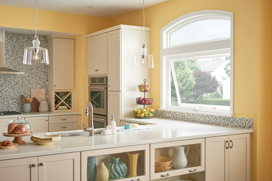 yellow, awning windows, kitchen, MI Windows and Doors yellow, awning windows, kitchen, MI Windows and Doors